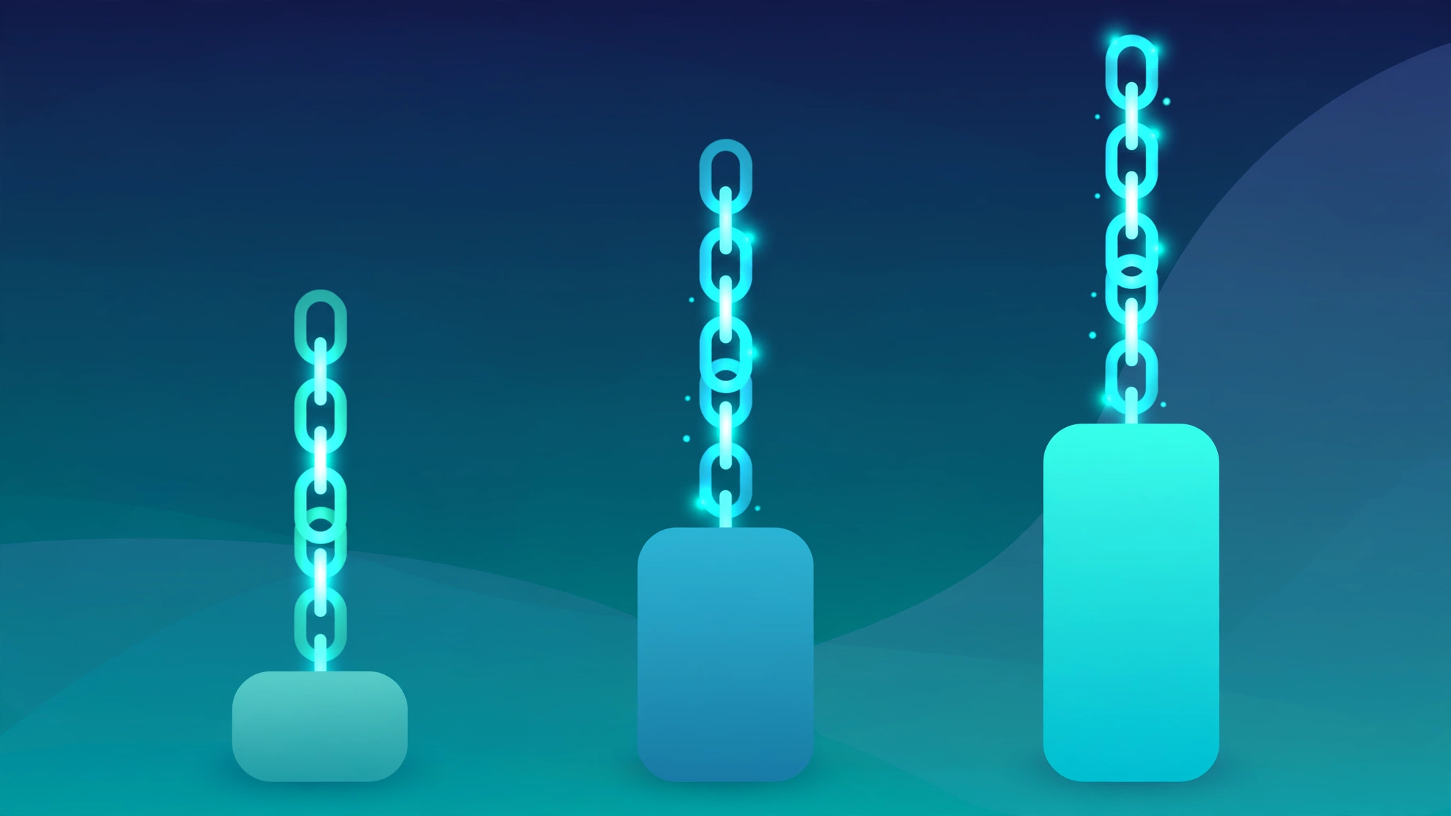 Illustration of steady backlink growth stages for new and established websites