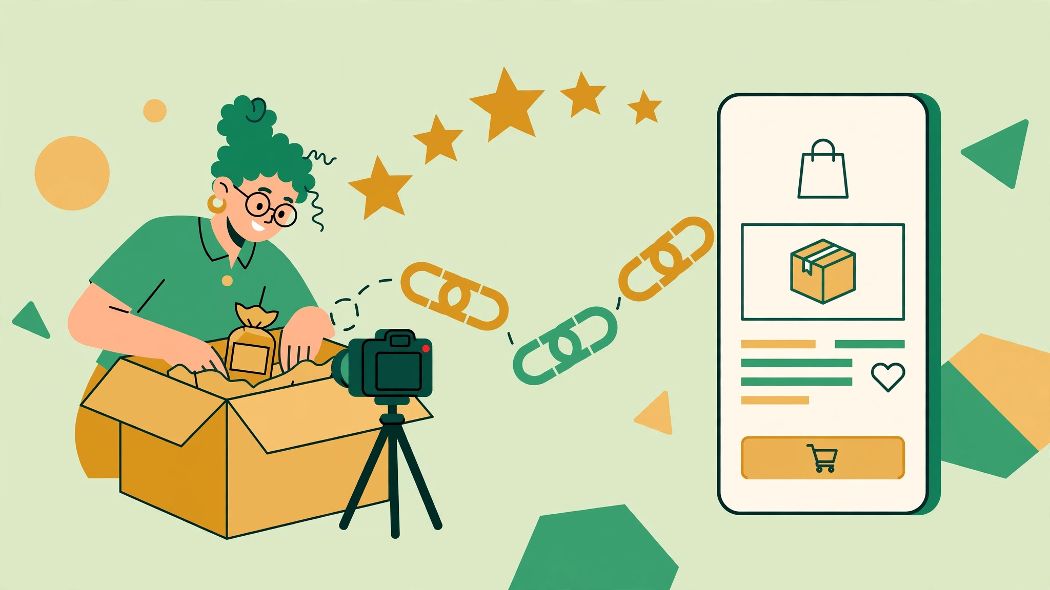 Influencer product review video earning links for ecommerce link building campaigns