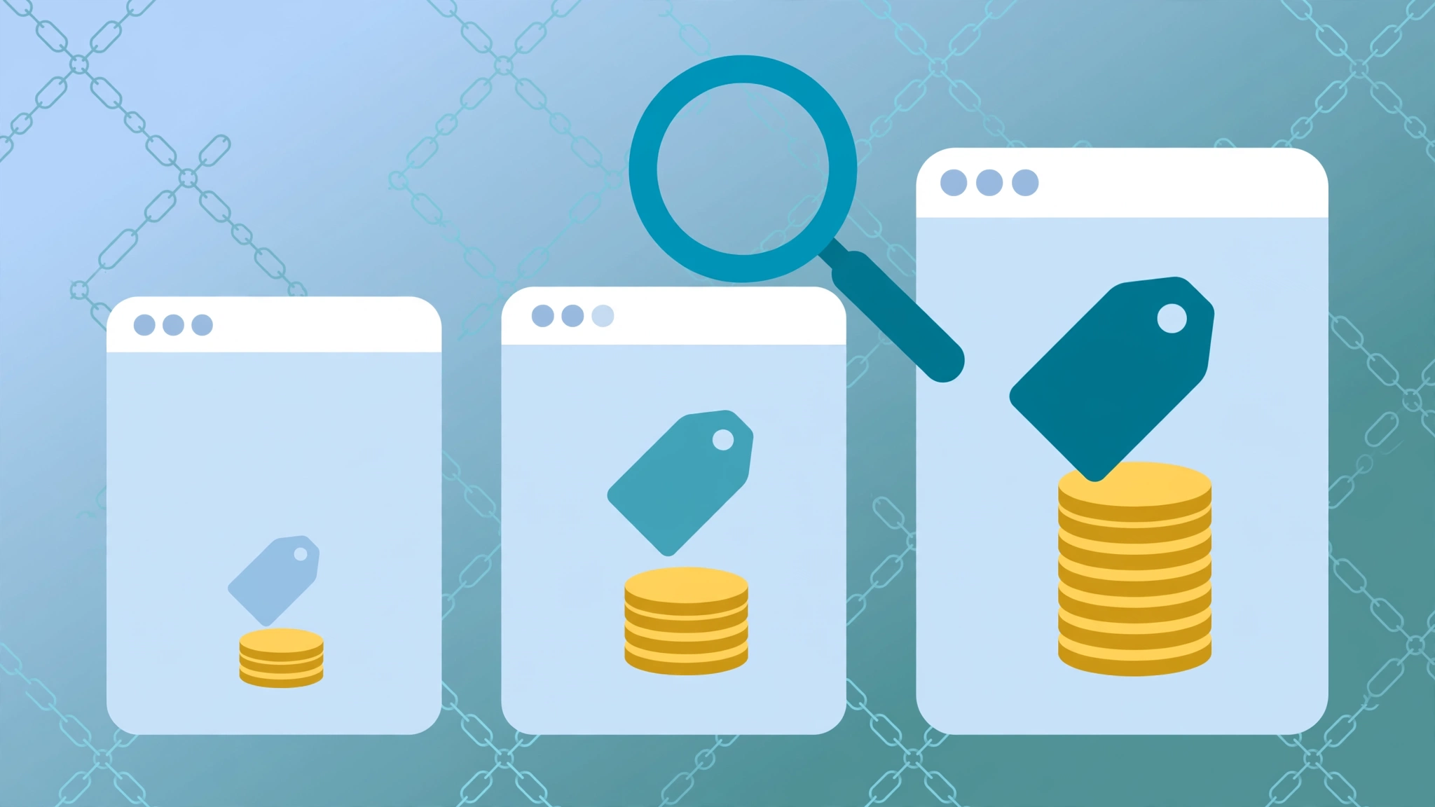 Illustration comparing guest posts cost across different website tiers