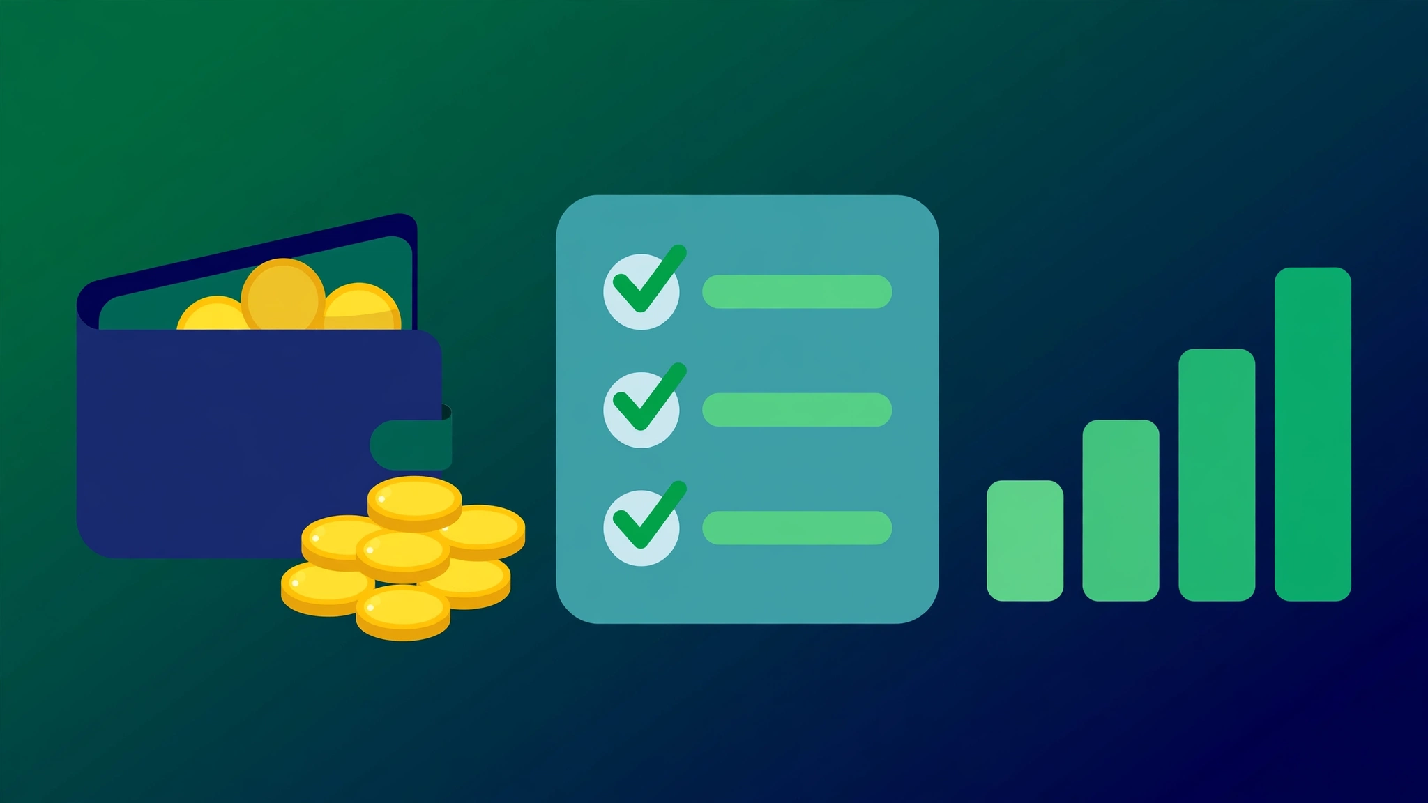 Illustration of planning a monthly link building budget with a checklist