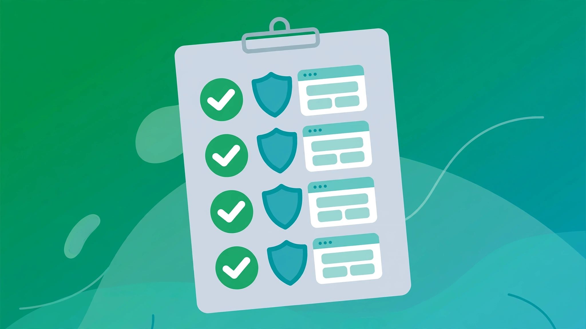 Illustration of a backlink safety checklist protecting websites
