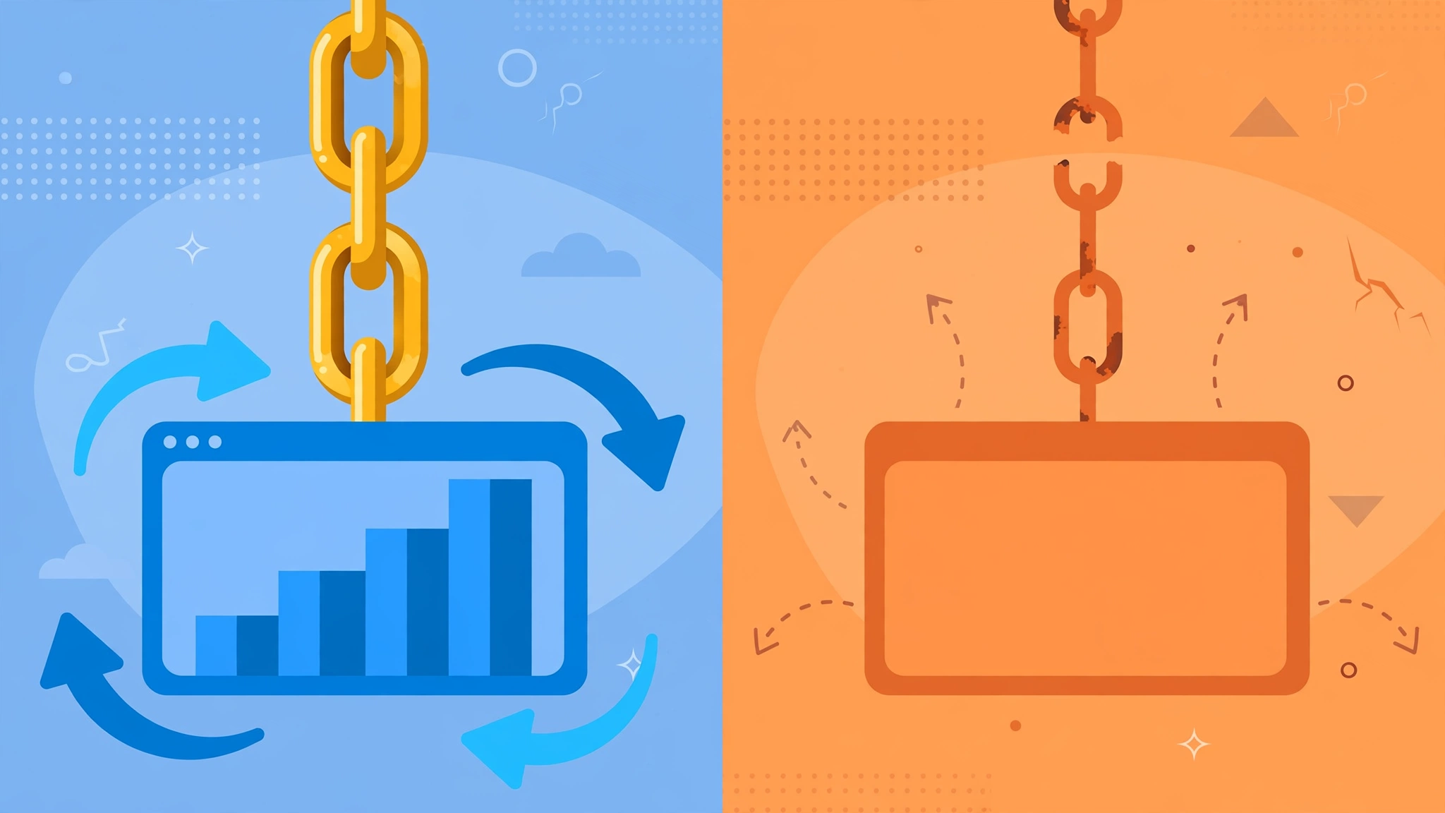 Comparison of high DR no traffic backlinks versus real traffic-driven links