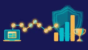 Link building for affiliate sites illustrated as a resilient bridge of links