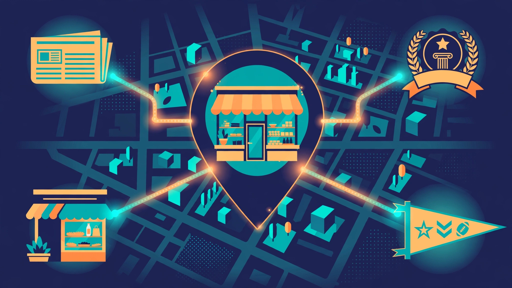 Local sponsorship at a community event earning backlinks for local link building