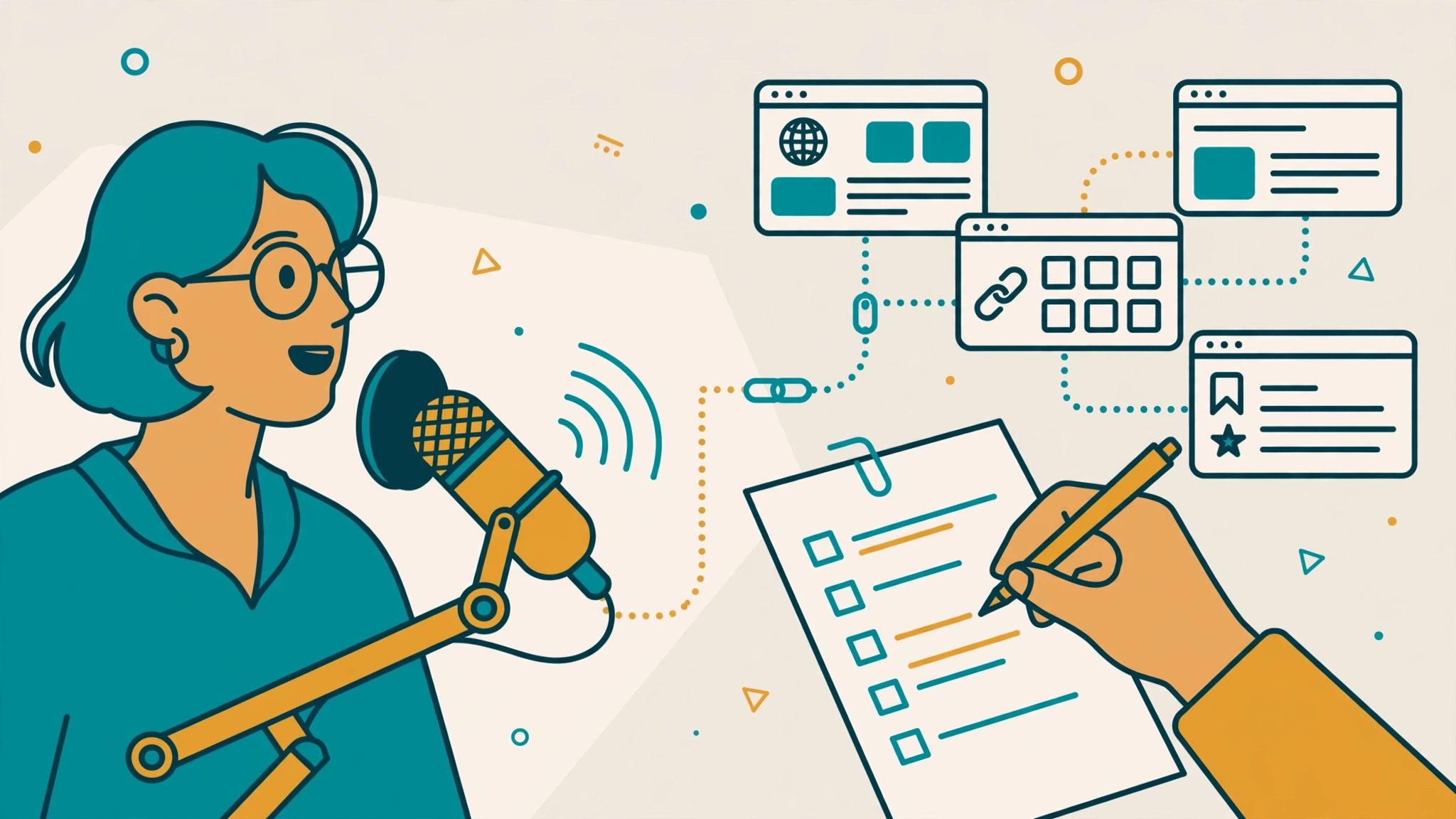 Show notes backlink strategy for podcast link building