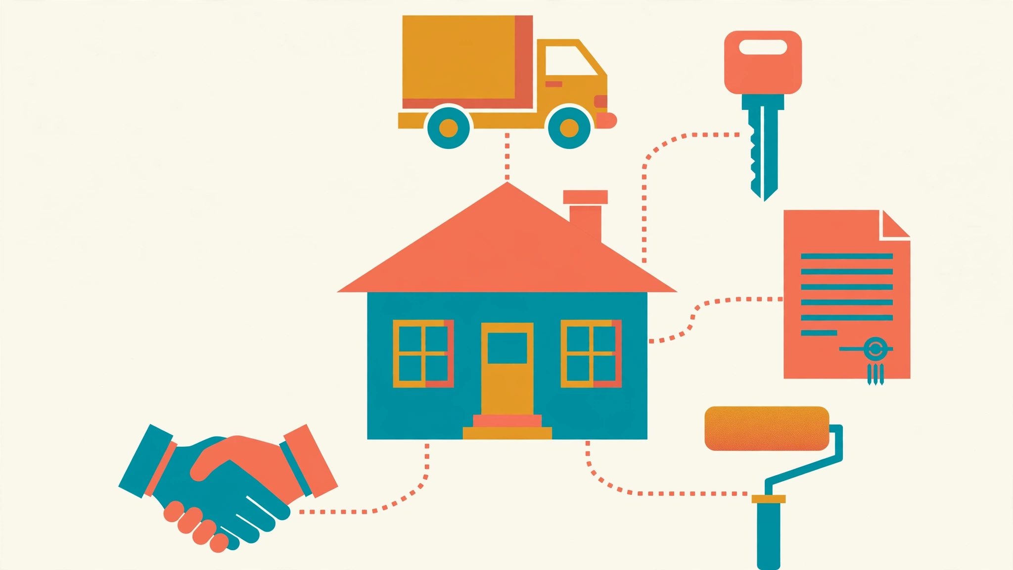 Real estate link building through local business partnership network