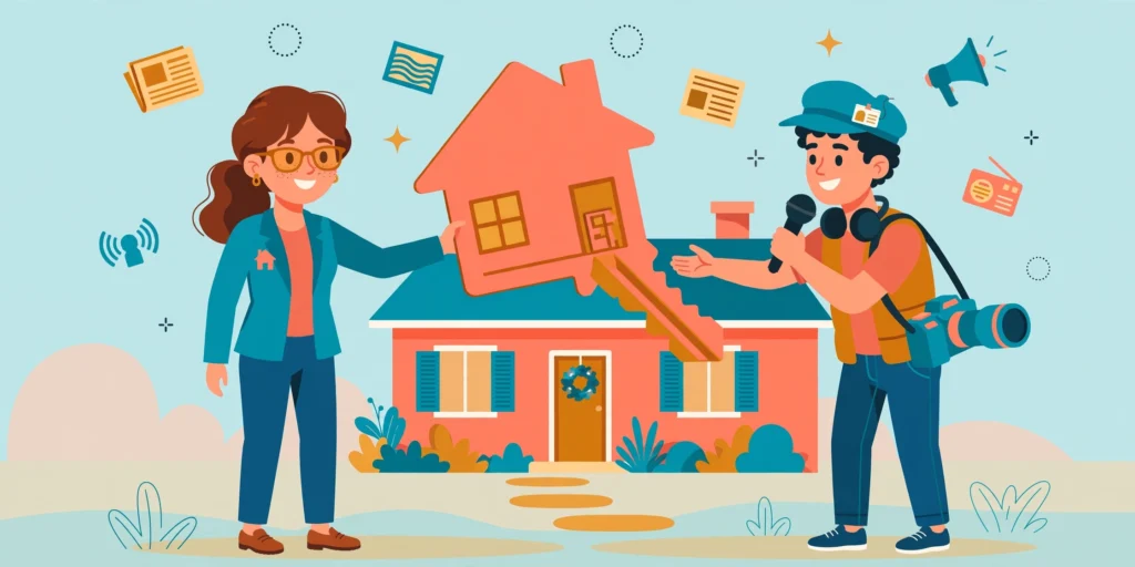 Real estate link building strategy: agent earning local press coverage